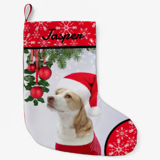 Paw Snowflake Pet met kerstmis stoppen Kleine Kerstsok