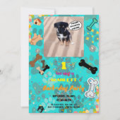 Paw-some Bark-day Bash! Gepersonaliseerde verjaard Kaart (Voorkant)