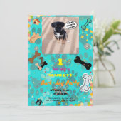 Paw-some Bark-day Bash! Gepersonaliseerde verjaard Kaart (Staand voorkant)