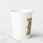 Paw-some Dad - Grappige hond Papieren Bekers (Rechts)