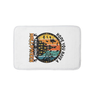 Paw Some Halloween Spokenhuis Heks Zwarte Katten_ Badmat