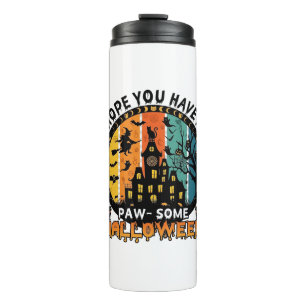 Paw Some Halloween Spokenhuis Heks Zwarte Katten_ Thermosbeker