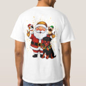 Paw-some Holidays: Santa’s Sparkling Pet Squad T-shirt (Achterkant)
