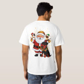 Paw-some Holidays: Santa’s Sparkling Pet Squad T-shirt (Achterkant volledig)