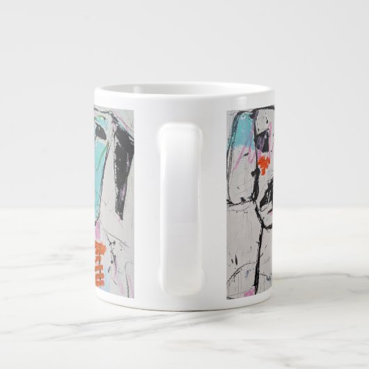 Paw-some houding grote koffiekop (Achterkant)