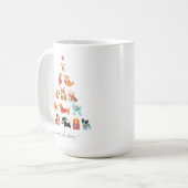 Paw-some kerstboom - een staart-kwispelende vakant koffiemok (Voorkant links)