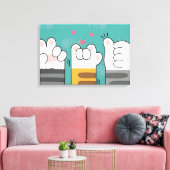 Paw-some Pals Canvas Afdruk (Insitu (Woonkamer))