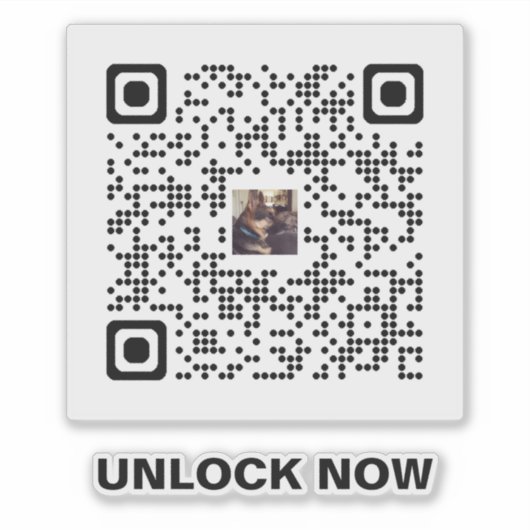 Paw-Some QR-code sticker – contact voor hondenlief (Voorkant)