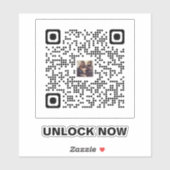 Paw-Some QR-code sticker – contact voor hondenlief (Vel)