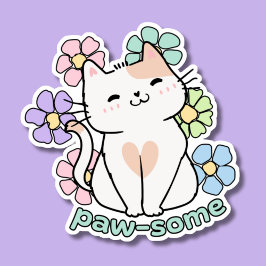 Paw-some waterdicht sticker
