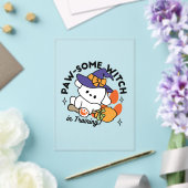 Paw-some Witch in Training - Schattigee Halloween- Acryl Uitnodigingen (Insitu (Huwelijk))