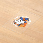 Paw-some Witch in Training - Schattigee Halloween- Acryl Uitnodigingen (Laagn)