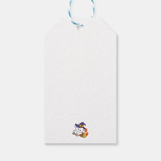 Paw-some Witch in Training - Schattigee Halloween- Cadeaulabel (Achterkant)