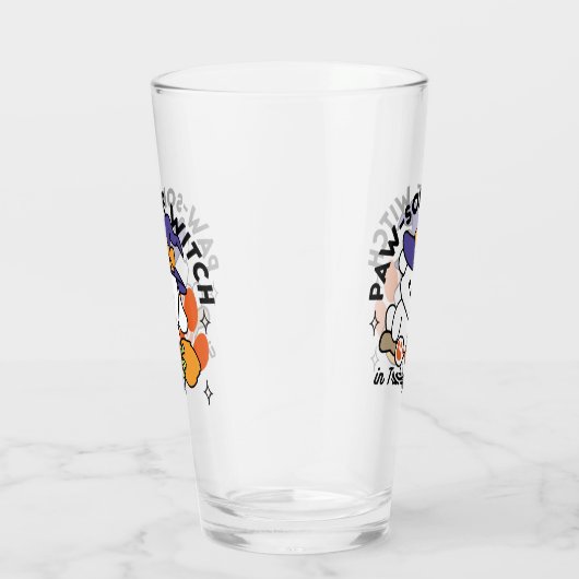 Paw-some Witch in Training - Schattigee Halloween- Glas (Rechts)