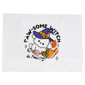 Paw-some Witch in Training - Schattigee Halloween- Groot Cadeauzakje (Achterkant)