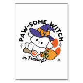 Paw-some Witch in Training - Schattigee Halloween- Kaart (Voorkant)