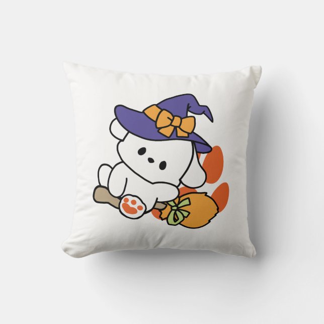 Paw-some Witch in Training - Schattigee Halloween- Kussen (Voorkant)