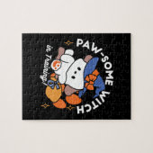 Paw-some Witch in Training - Schattigee Halloween- Legpuzzel (Horizontaal)