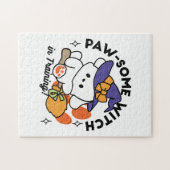 Paw-some Witch in Training - Schattigee Halloween- Legpuzzel (Horizontaal)
