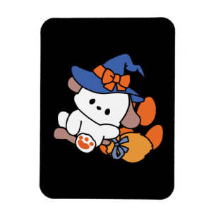 Paw-some Witch in Training - Schattigee Halloween- Magneet