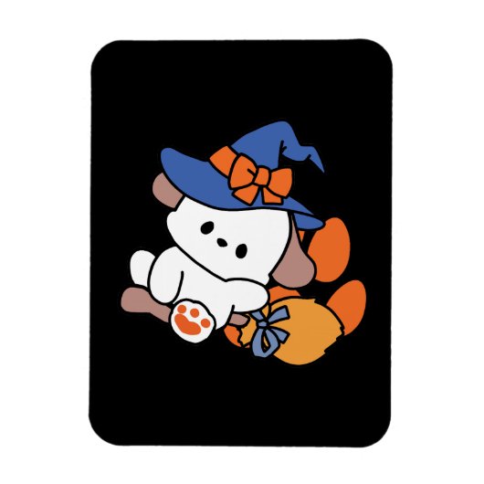 Paw-some Witch in Training - Schattigee Halloween- Magneet (Verticaal)