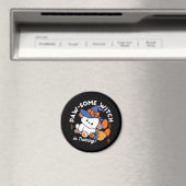 Paw-some Witch in Training - Schattigee Halloween- Magneet (Insitu (Vaatwasser))