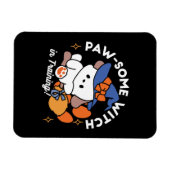 Paw-some Witch in Training - Schattigee Halloween- Magneet (Horizontaal)
