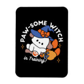 Paw-some Witch in Training - Schattigee Halloween- Magneet (Verticaal)