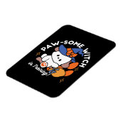 Paw-some Witch in Training - Schattigee Halloween- Magneet (Linkerzijde)