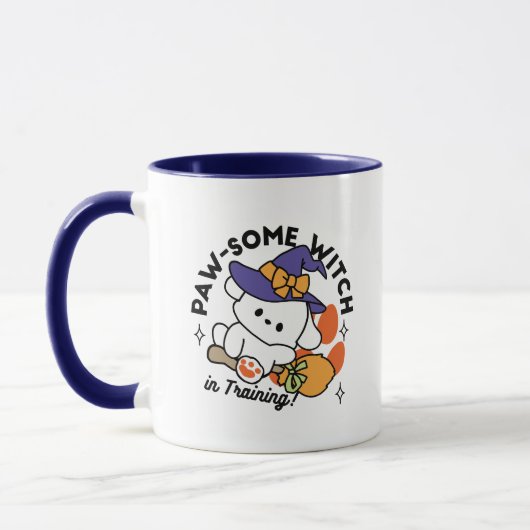 Paw-some Witch in Training - Schattigee Halloween- Mok (Links)