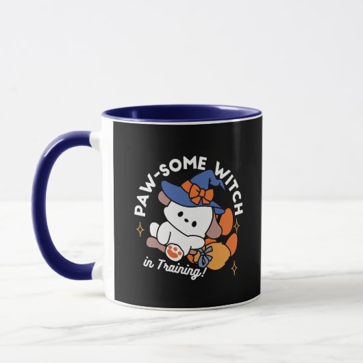 Paw-some Witch in Training - Schattigee Halloween- Mok (Links)