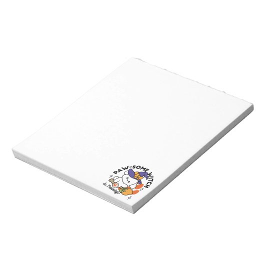 Paw-some Witch in Training - Schattigee Halloween- Notitieblok (Linkerzijde)