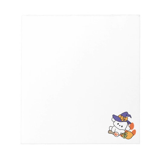 Paw-some Witch in Training - Schattigee Halloween- Notitieblok (Voorkant)