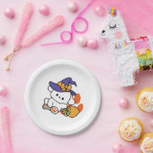 Paw-some Witch in Training - Schattigee Halloween- Papieren Bordje (Feest)
