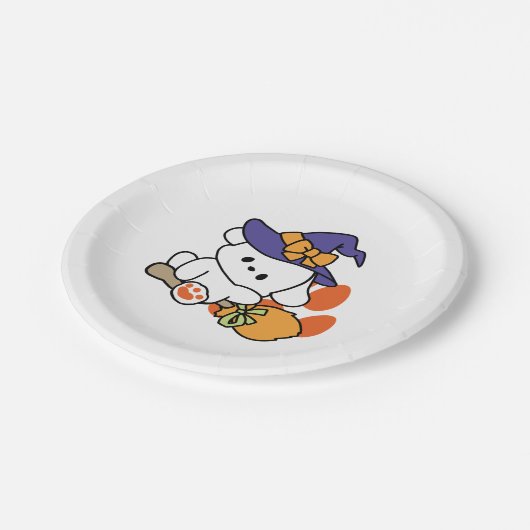 Paw-some Witch in Training - Schattigee Halloween- Papieren Bordje (Gekanteld)