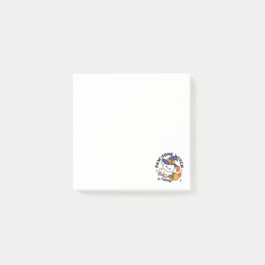 Paw-some Witch in Training - Schattigee Halloween- Post-it® Notes (Voorkant)