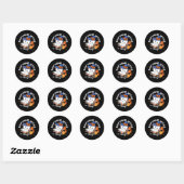 Paw-some Witch in Training - Schattigee Halloween- Ronde Sticker (Vel)