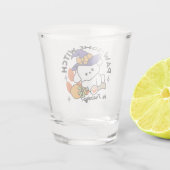 Paw-some Witch in Training - Schattigee Halloween- Shot Glas (Achterkant)