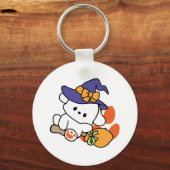 Paw-some Witch in Training - Schattigee Halloween- Sleutelhanger (Voorkant)