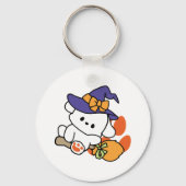 Paw-some Witch in Training - Schattigee Halloween- Sleutelhanger (Achterkant)