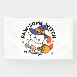 Paw-some Witch in Training - Schattigee Halloween- Spandoek