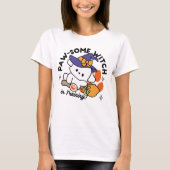 Paw-some Witch in Training - Schattigee Halloween- T-shirt (Voorkant)
