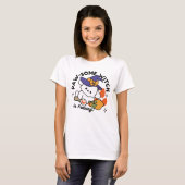 Paw-some Witch in Training - Schattigee Halloween- T-shirt (Voorkant volledig)