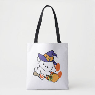 Paw-some Witch in Training - Schattigee Halloween- Tote Bag