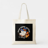Paw-some Witch in Training - Schattigee Halloween- Tote Bag (Achterkant)