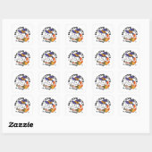 Paw-some Witch in Training - Schattigee Halloween- Vierkante Sticker (Vel)