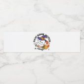 Paw-some Witch in Training - Schattigee Halloween- Waterfles Etiket (Enkel label)