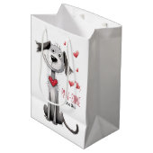 Paw-sommige hond papa grillige vaders dag van huis medium cadeauzakje (Voorkant Gekanteld)