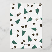 Paw Spruces Happy Howlidays Dog Christmas Folie Feestdagenkaart (Achterkant)