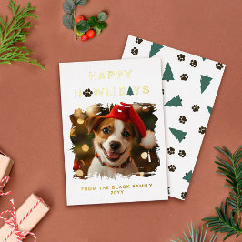 Paw Spruces Happy Howlidays Dog Christmas Folie Feestdagenkaart